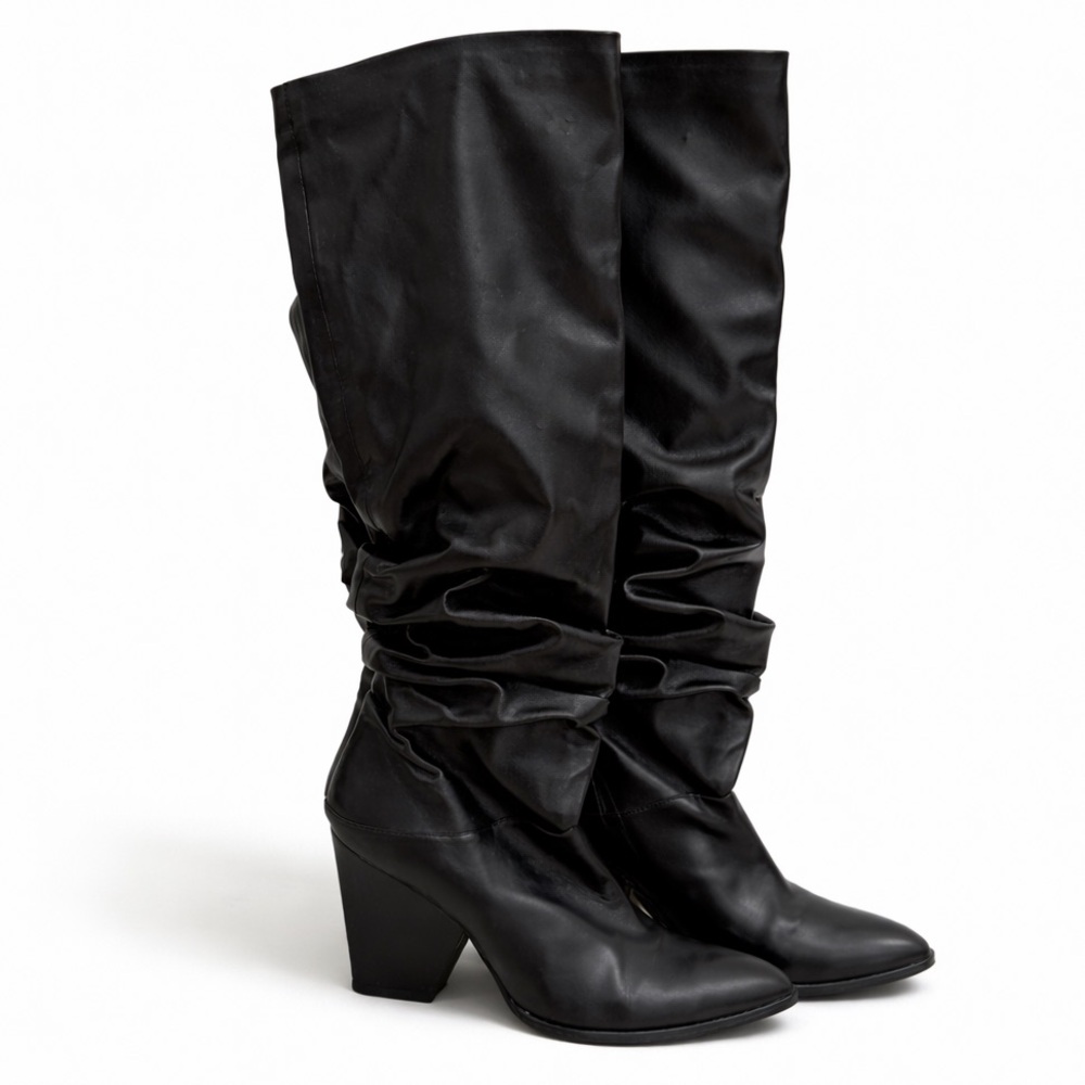 Elegant Black Knee-High Boots